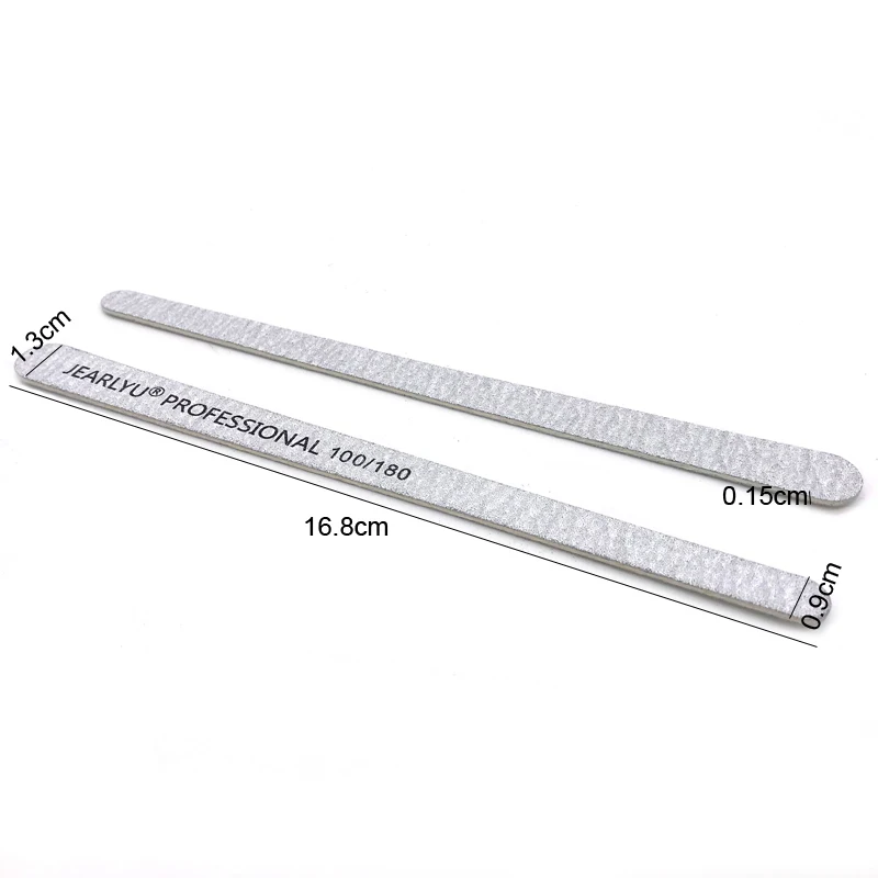 10 Pcs/Lot Wooden Nail File 100/180/240 Grey Sandpaper Buffer Block Professional Pedicure Manicure Gel Polishing Files Tools Set