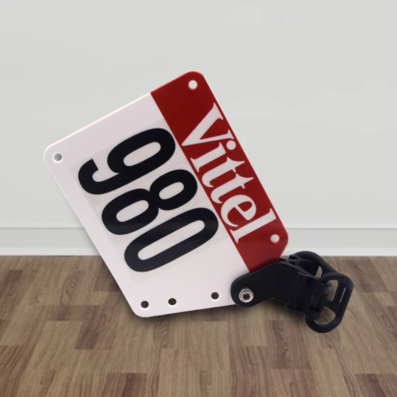 DIY Seatpost Road Bike Triathlon Racing Number Plate Mount Holder Vittel Plate Card Bracket for Round Aero O V Seatpost