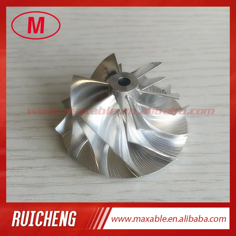 TD03 10T 49131-07005/49131-07015 35.57/46.00mm 6+6blades high performance Turbo milling/aluminum 2618/billet compressor wheel
