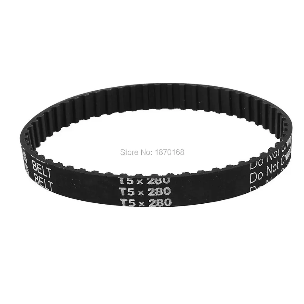 

10 Pcs T5x280 280 mm thickness 56 tooth 5 mm field 10 mm wide Timing belt industry