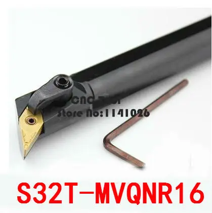 Herramientas de corte de torno de 32mm S32T-MVQNR16/S32T-MVQNL16 herramientas de torneado CNC herramienta de torno de Metal interno Barra de perforación MVQNR /L