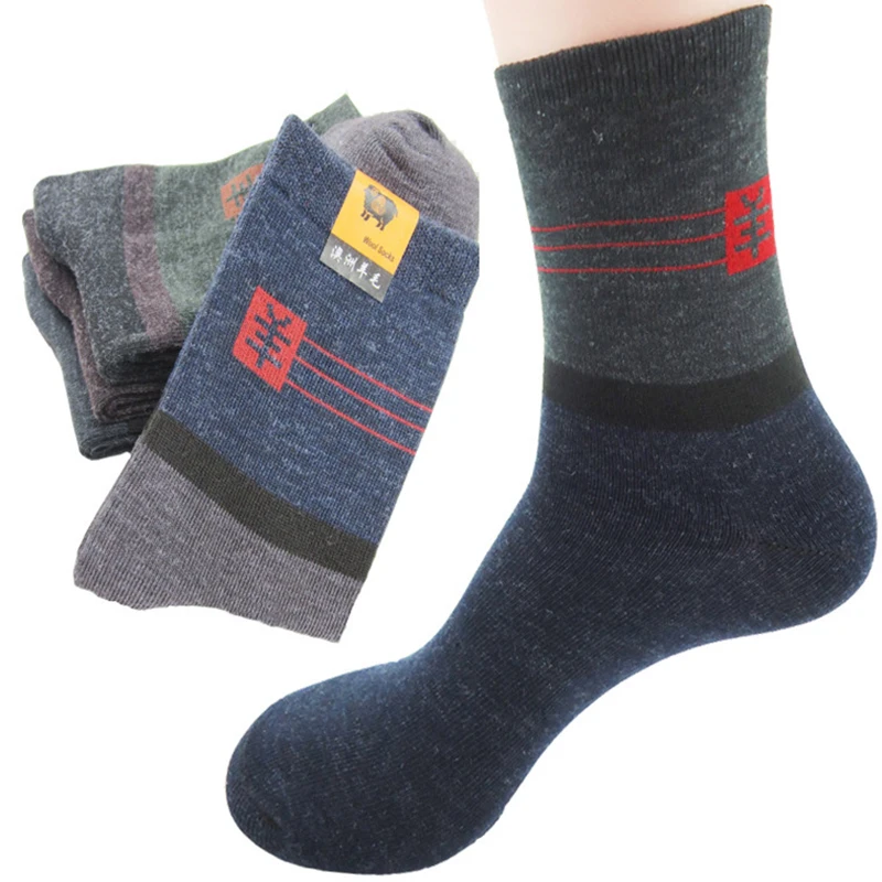 20pcs=10pairs Men's Socks Factory Price Soft Warm Wool Practical Durable Male Sock High Quality Casual Business Socks Meias Crew