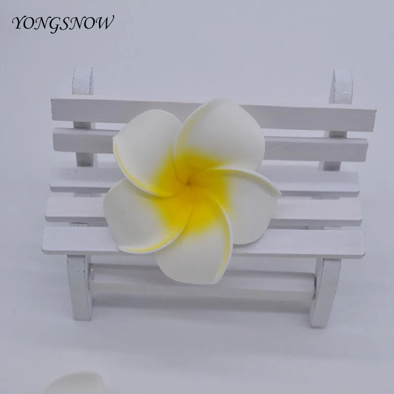 10Pcs Plumeria PE Foam Frangipani Artificial Flower Headdress Home Garden Egg Flowers Wedding Decoration Event Party Supplies