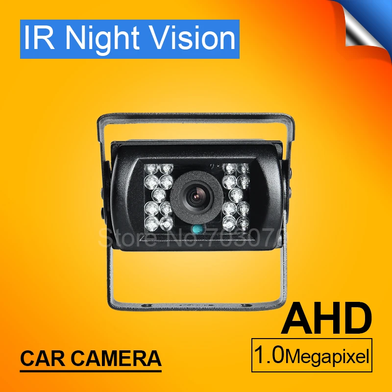 

Free Shipping 4Pin 12V DC 1.0MP HD AHD Car Camera IR Night Vision Rear View Reversing Waterproof Camera Bus Taxi Vehicle Camera