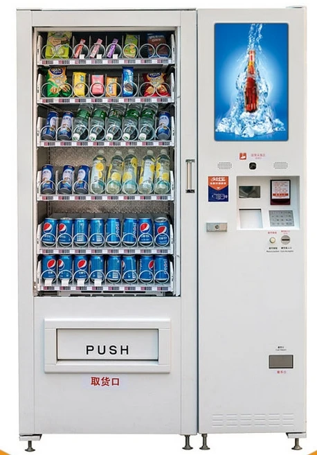 Touch food cosmetics papierosy protokół MDB akceptujący banknoty dozownik monet karta inteligentna płatność samoobsługowa automat kioskowy