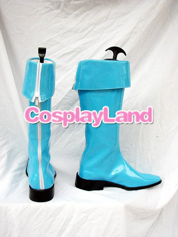 Yu-Gi-Oh! Gx Alexis Rhodes Blauw Cosplay Laarzen Schoenen Anime Partij Cosplay Laarzen Custom Made Vrouwen Schoenen