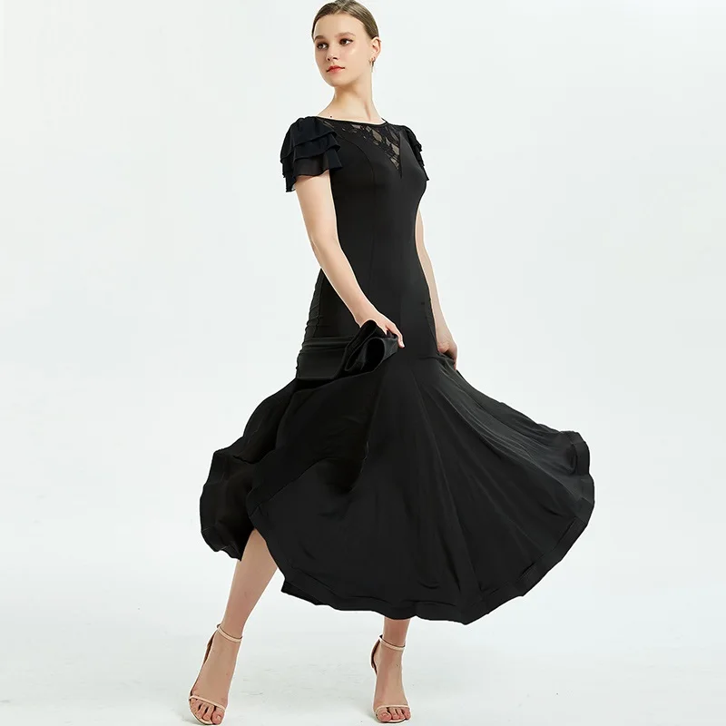 standard dance dresses for ballroom dancing waltz dress ballroom dance wear tango dance costumes Spanish dresses flamenco black