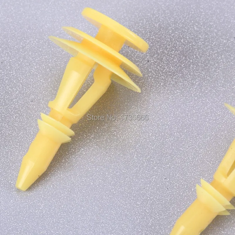 20x / 100x For Jeep WJ Grand Cherokee For Dodge Stratus Door Trim Panel Clip Yellow Nylon Retainer A17685 6502991