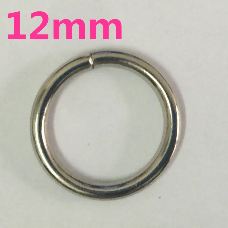 50pcs Inside Diameter 10MM Metal O Rings O Ring Silver Tone for Webbing Buckles Connect Strapping Belt Purse Bags Craft DIY