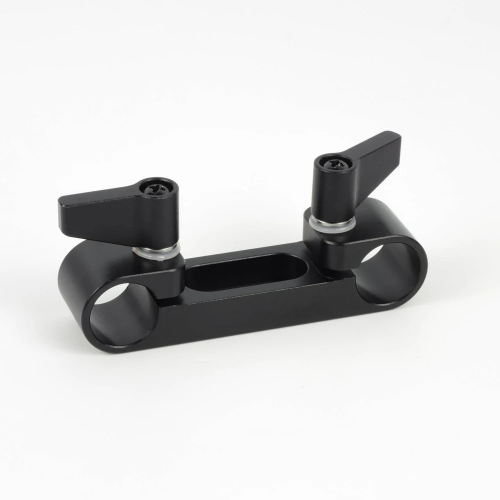 Short Notch Attaching Mount 15mm Rod Clamp Rail Block fr 15mm Rod Support System LWS Camera Rig Armor Cage Studio Production
