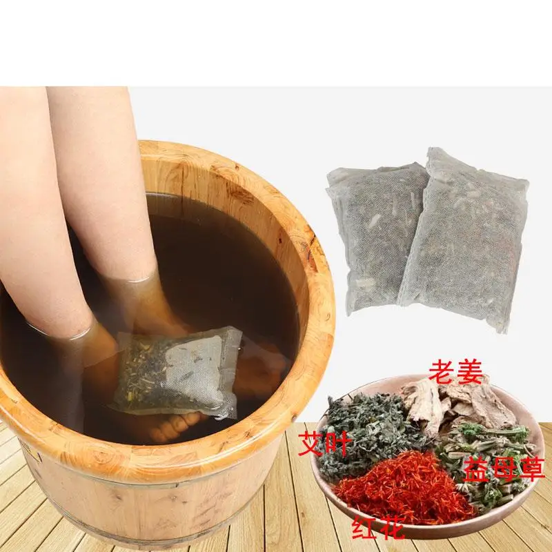 Foot Bath Soaking Moxa Natural Herb Chinese Medicine Foot SPA Bubble Body Skin Care Detox Saffron Antiperspirants healthy