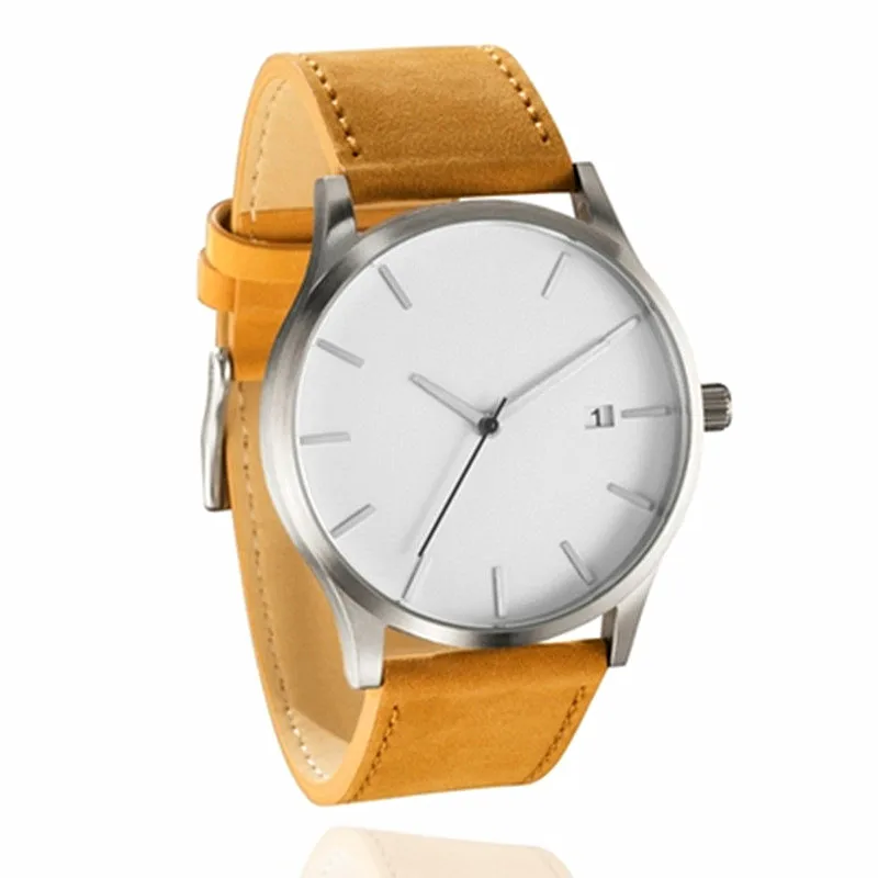 Top Luxury Brand Men Watches Men\'s Sports Quartz Clock Man Leather Army Military Wrist Watches Relogio Masculino erkek kol saati