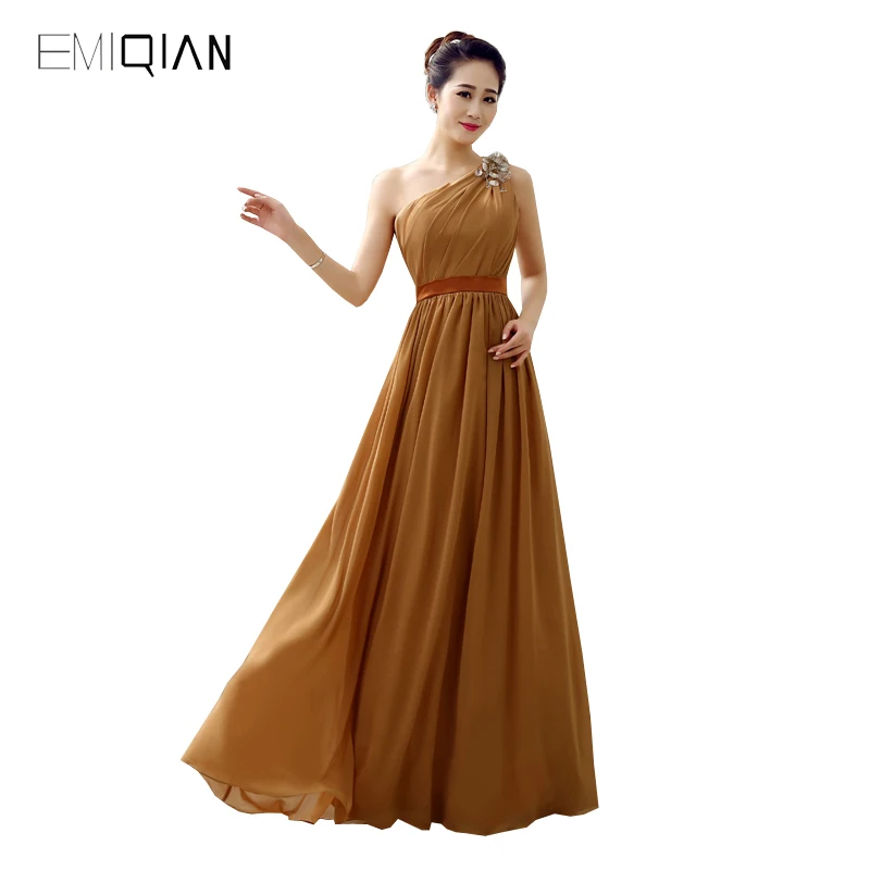 

Original Design Gorgeous A Line One Shoulder Chiffon Prom Party Dresses