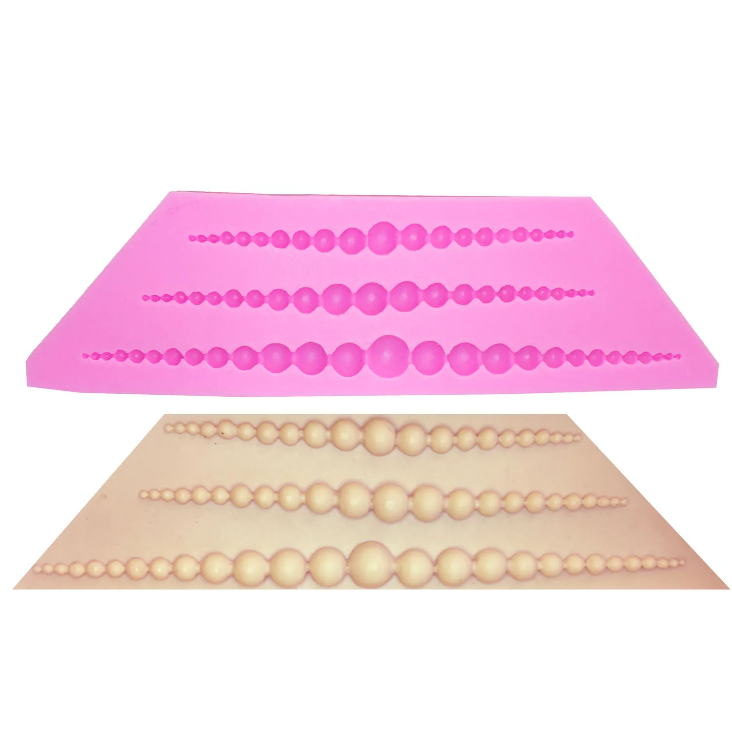 M0144 Cake Decoration tools Waterdrop Silicone Mold Long Pearl Shape Forma de Silicone Moule 3d Mold Fondant