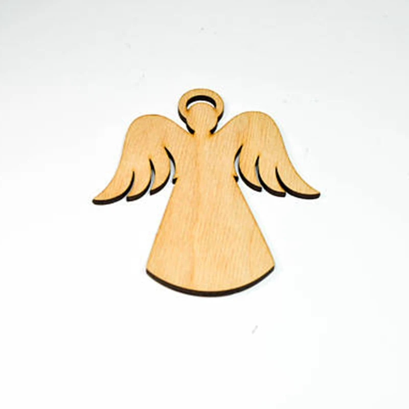 

Christmas Decoration Laser Cutting Wood Angel Room Decor