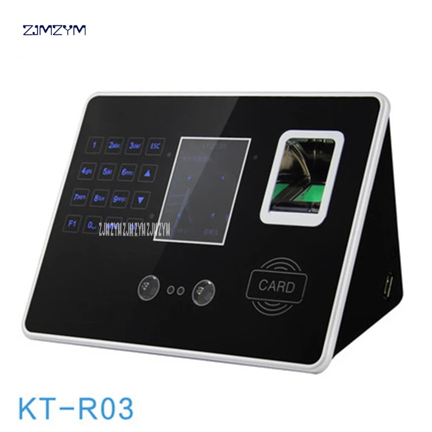 2.8 Inch TFT Face Fingerprint Recognition Employee Time Attendance Machine  face fingerprint access control machine KT-R03