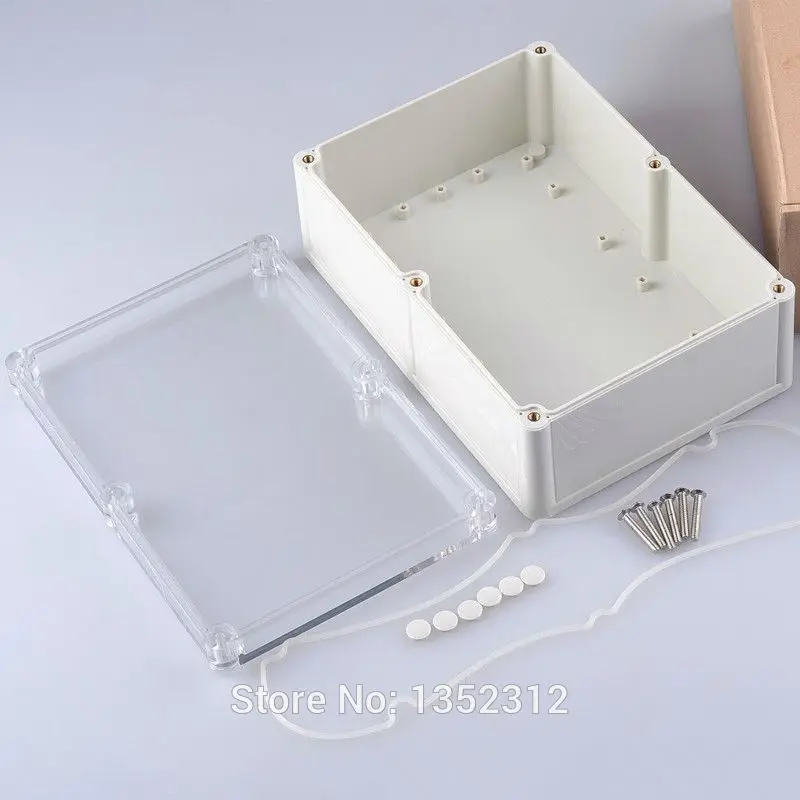 2 pcs 204*143*78mm plastic waterproof enclosure for electronic ip68 project box ABS PLC project case junction box control box