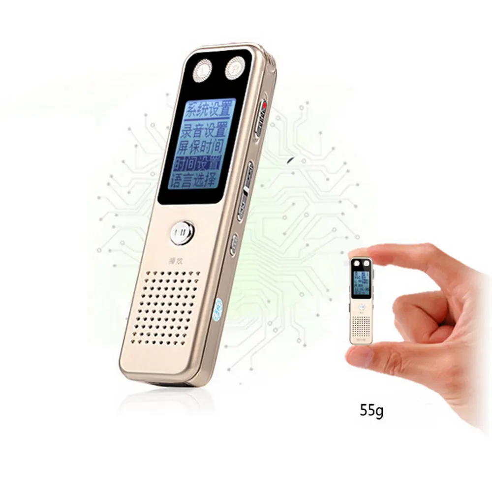 Professional Digital Mini audio Voice Recorder Voice Activated Dictaphone hidden Recording grabadora de voz MP3 Player V19