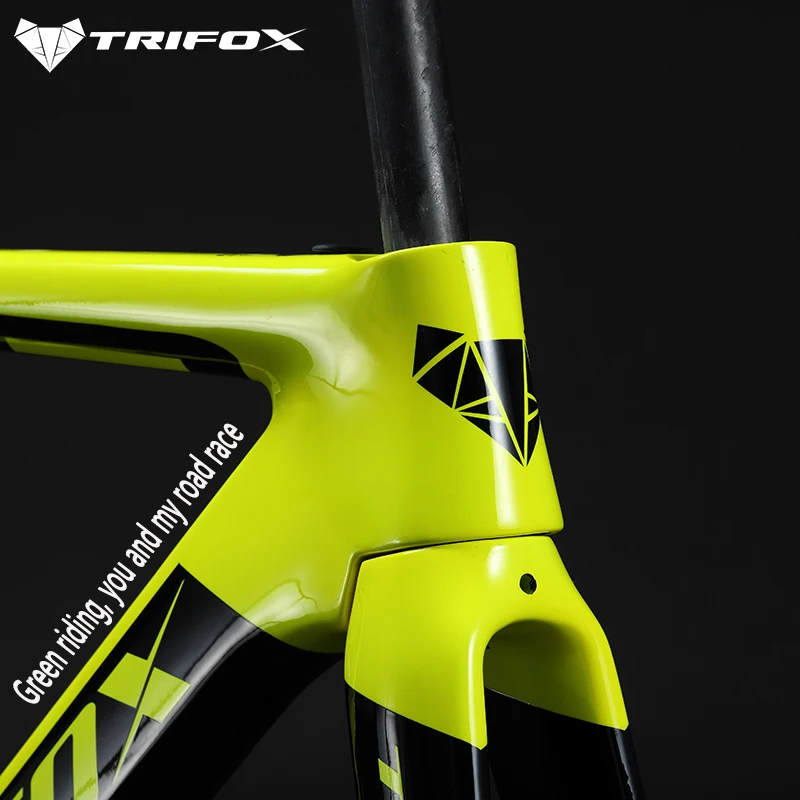 Carbon Road Bike Frame Cycling Bicycle Frameset TRIFOX X8QR Frame+Fork+Seatpost（Max Wheels & Tire 700 x 25C V Brake BSA - BB68）