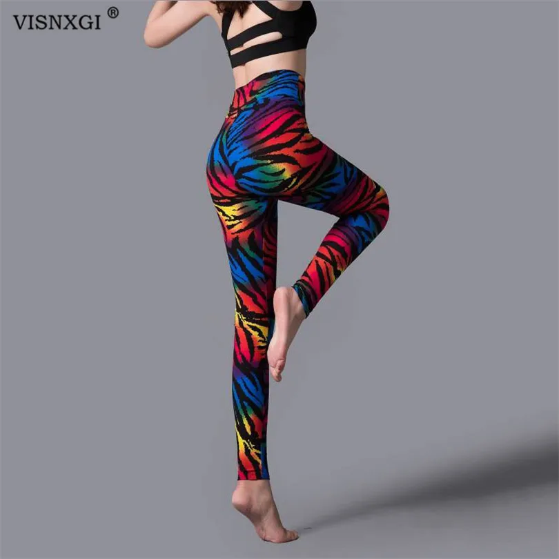 VISNXGI Womans Fashion Push Up Leggings Women Pencil Pants High Waist Workout Legging Workout Pants Push Up Leopard Leggings