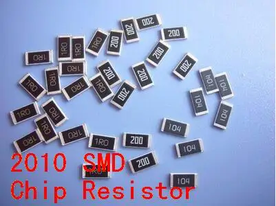 

100 шт./лот SMD чиповый резистор 2010 2R 2R2 4R7 3,3 K 1R ohm 5% Бесплатная доставка