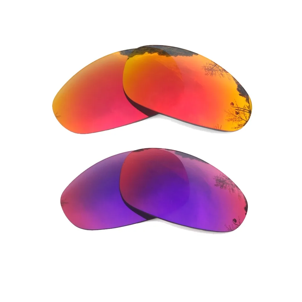 Orange Red Mirrored & Midnight Sun Mirrored Polarized Replacement Lenses For-Oakley Juliet Frame 100% UVA & UVB