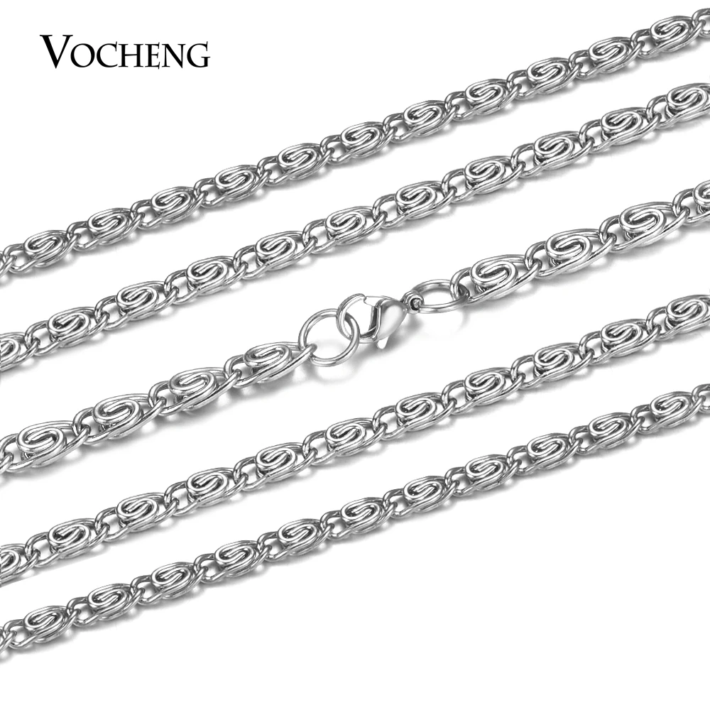 10pcs/lot 316 Stainless Steel Chain Necklace and Bracelet DIY Accessories Multi Sizes with Lobster Claw Clasps S-006*10