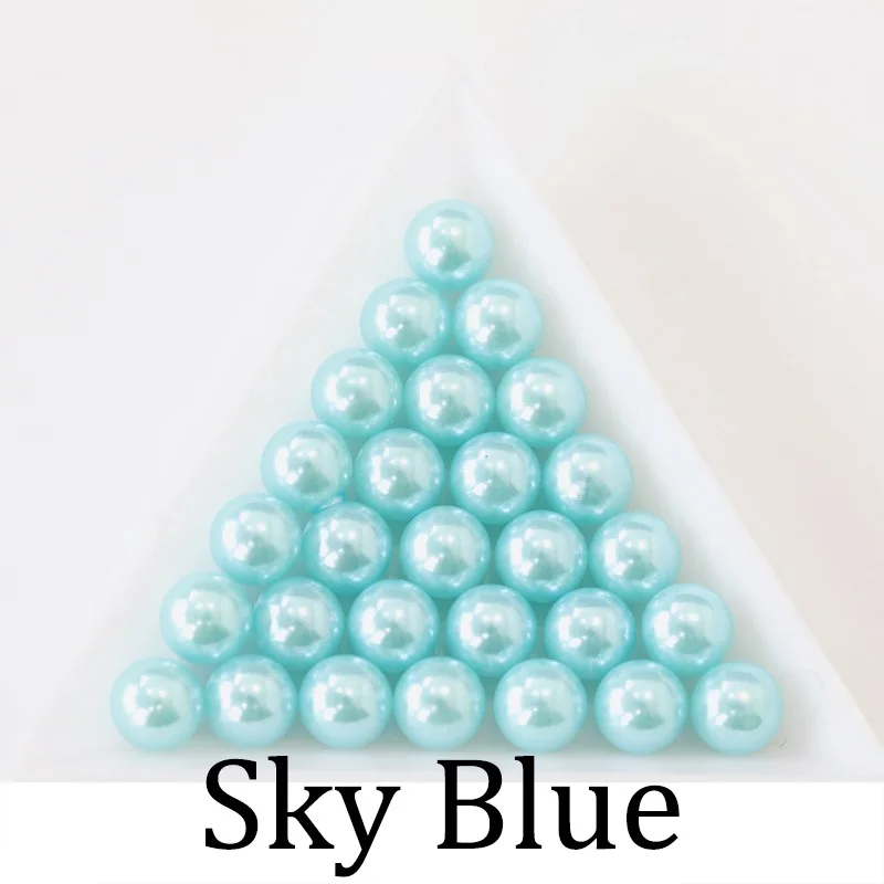 3 4 6 8 10 12 mm NO Hole White Bead ABS Imitation pearl Loose Pearls Beads For Jewelry Findings Making DIY Accessories Supplies