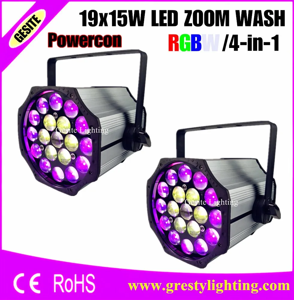 

2pcs/lot Amazing Big Bee Eye Rotation 19x15w bee eye led par lightbee k20 par light zoom