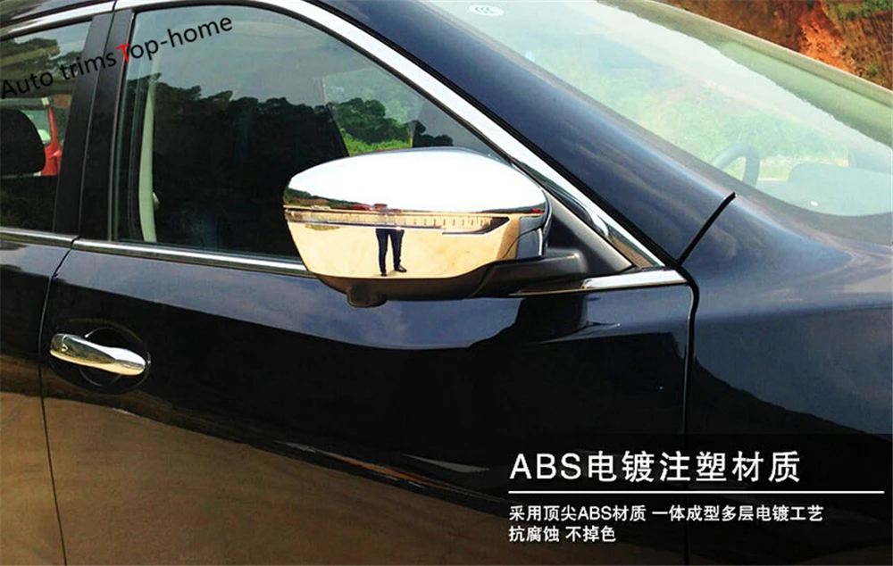 

Chrome Rearview Mirror Shell Protective Cover Trim Exterior Accessories Fit For Nissan Qashqai J11 2014 - 2020