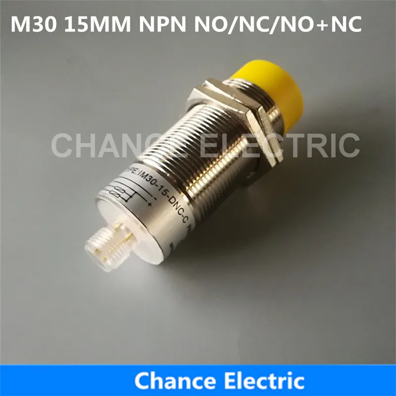 

CHUX Inductive Proximity Sensor Npn M30 15mm Distance No/nc/no+nc Half Sets Without Cable Switch Connector