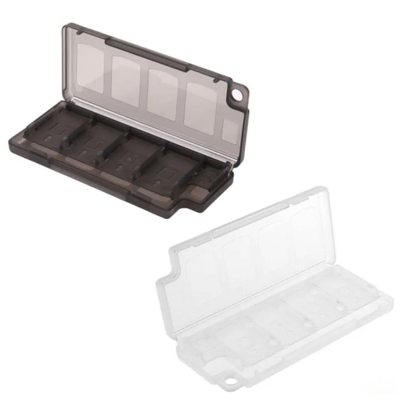 8 Slot Hard Plastic Momery Game Cards Carry Storage Box Protective Case Holder Container for Nintend Switch NS Console accessory