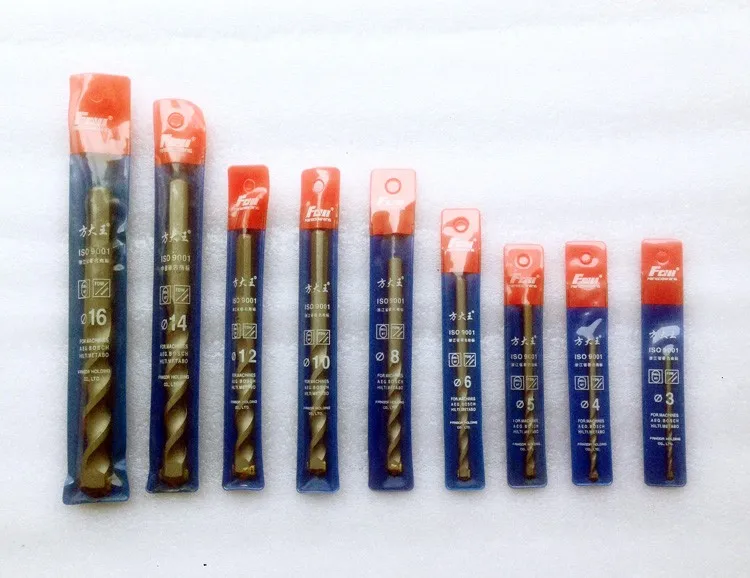 Martillo perforador de acero de tungsteno, herramienta de impacto para construcción de paredes de cemento y hormigón, novedad, 8 unids/set por juego
