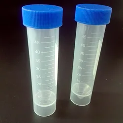 50 ml  laboratory  centrifuge tube with blue  screw cap High quality plastic material ,durable, 50 piece/pack ,Free shipping !