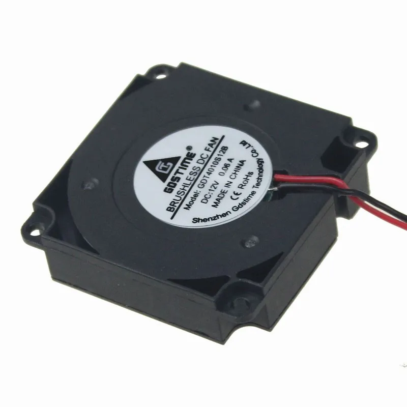 10pcs Gdstime DC 12V 4cm 40mm x 10mm 4010 High Speed Turbo Brushless Blower Cooling Fan 40x40x10mm