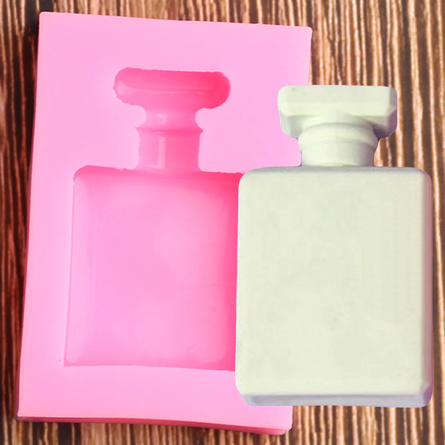 3D Perfume Bottle Silicone Mold Wedding Cake Decorating Tools Cupcake Topper Chocolate Gumpaste Fondant Mould Baking Moulds