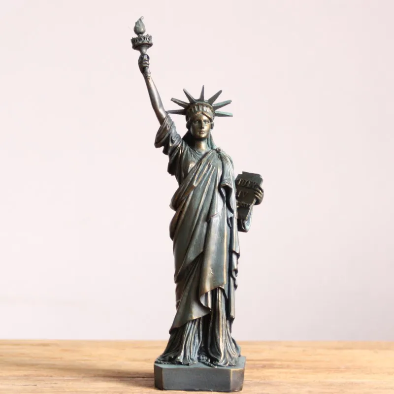 Zakka grocery Home Furnishing New York Statue of Liberty shooting props ornaments imitation copper jewelry like resin