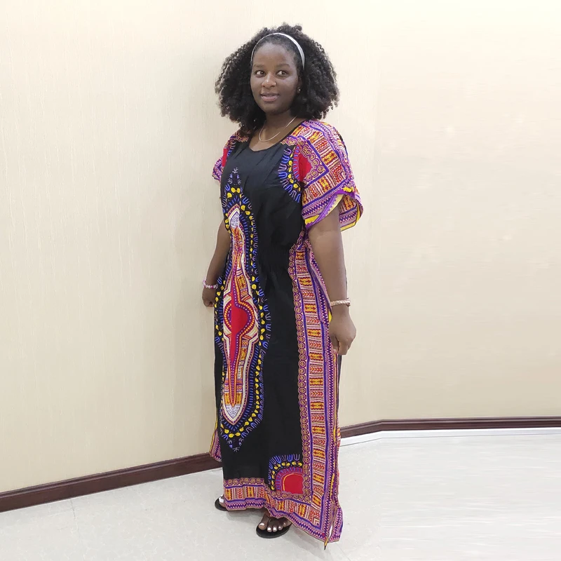 100% Cotton Dashikiage Lady Dashiki Dress African Traditional Print Dresses african clothes