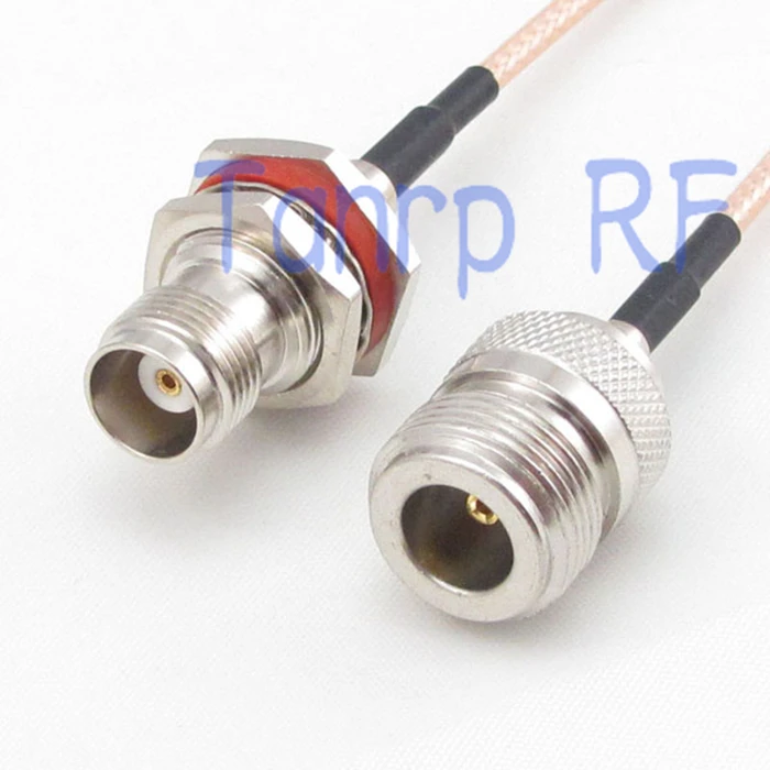 

10pcs 15CM Pigtail coaxial jumper cable RG316 extension cord 6inch N female jack to TNC female jack RF adapter connector