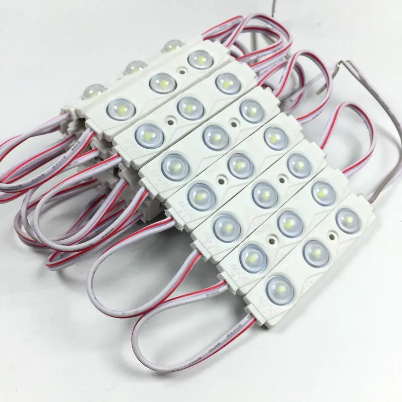 2500pcs/lot Constant current 2835 injection LED Module lens 160 degree DC12V 1.5W Waterproof advertising light led sign