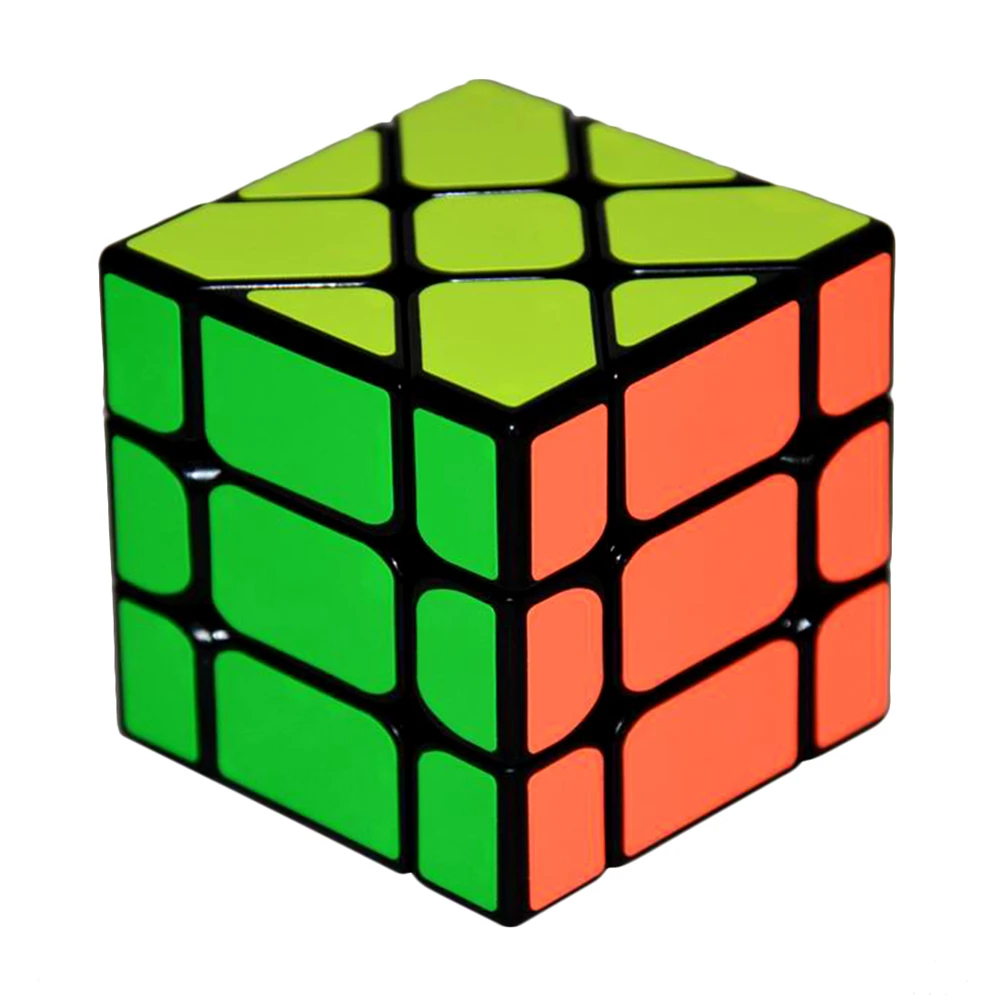 Yongjun Vierkante Koning Fisher 3X3X3 Skew Plastic Speed Magic Cube Puzzel Cubes Educatief Speelgoed Voor Kinderen kids