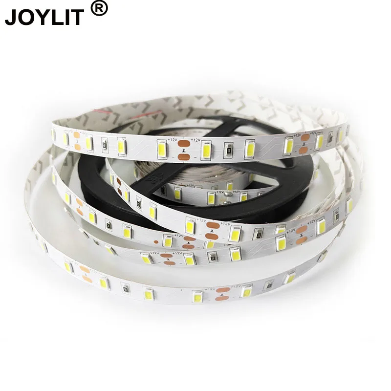 

5m/lot 6500k IP65 Waterproof LED Strip Light 5730 SMD DC12V 60Leds/M5630 Bar Flexible Light Brighter Than 3528 5050 Led Tape