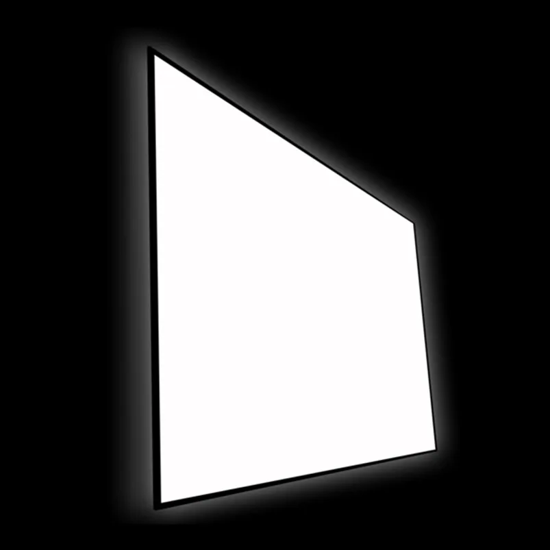 F2169CW 16:9 HDTV Format 4K Dünne Lünette Festen Rahmen Projektion Bildschirm mit Kino Weiß