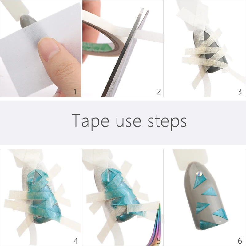 1Rol Franse Manicure Tips Maskeertapes 2/5/12Mm Randgeleider Tips Franse Streep Stijl Stickers Tape Voor Nagels Kunstdecoraties