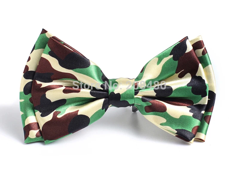 

Shiny Bow tie for Men Mens Unisex Army Camouflage Tuxedo Formal Dress Bowtie Gift Brand Designer 2020 New Cravat Butterfly Knot