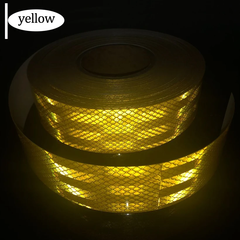 5cmx1m Reflective Strips Car Stickers Car-styling Motorcycle Decoration Automobiles Safety Warning Mark Tape