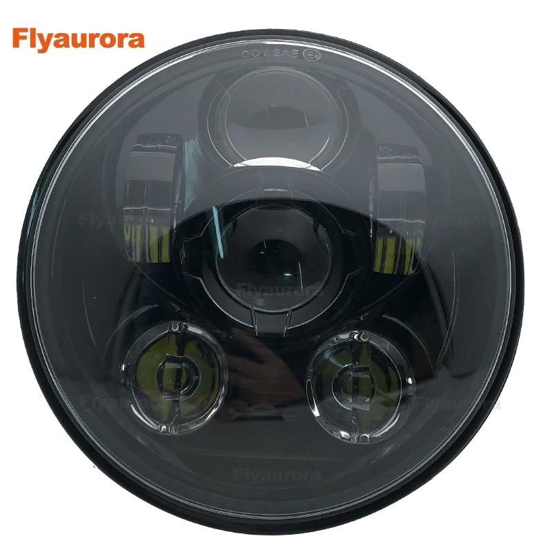 Flyaurora 7 นิ้ว LED รถจักรยานยนต์ไฟหน้า 7 "45 W LED High Light Beam Light สำหรับ Victory รถจักรยานยนต์ MBG046