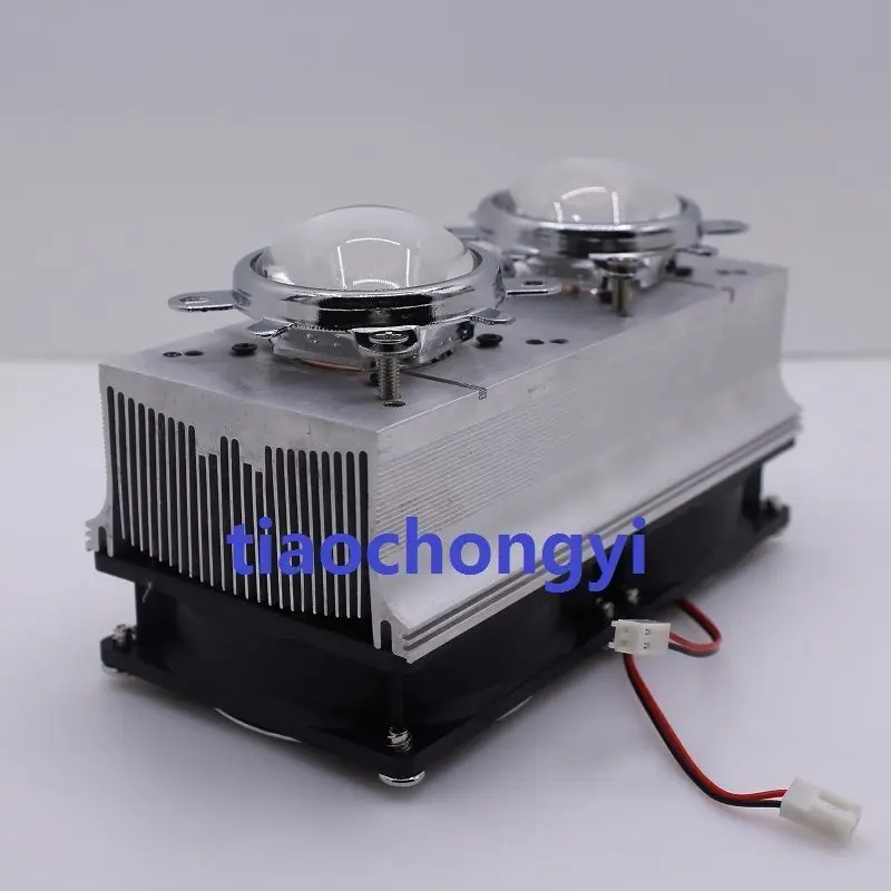 DC 12V Led Heatsink+ 90degree Glass Lens for 20W 30W 50W 100W High Power Led