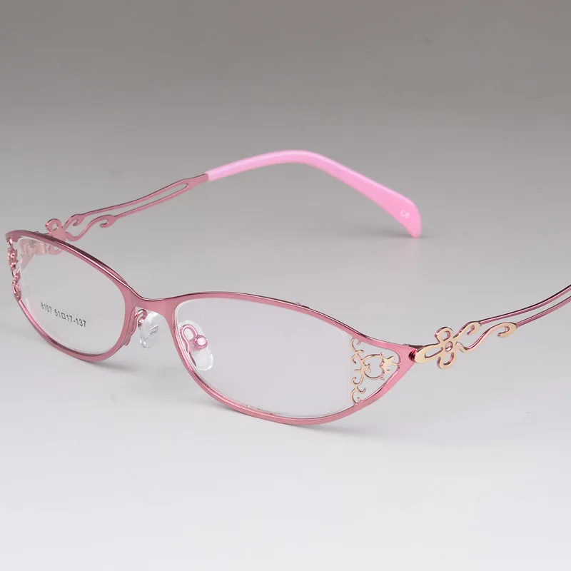 BCLEAR – lunettes en alliage ultralégères pour femmes, monture complète en métal sculpté creux, belle mode, nouveau