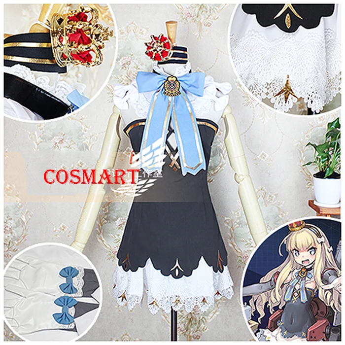 

[Customize] Game Azur Lane HMS Queen Halloween Cosplay Costume Suit For Women Men Outfit New